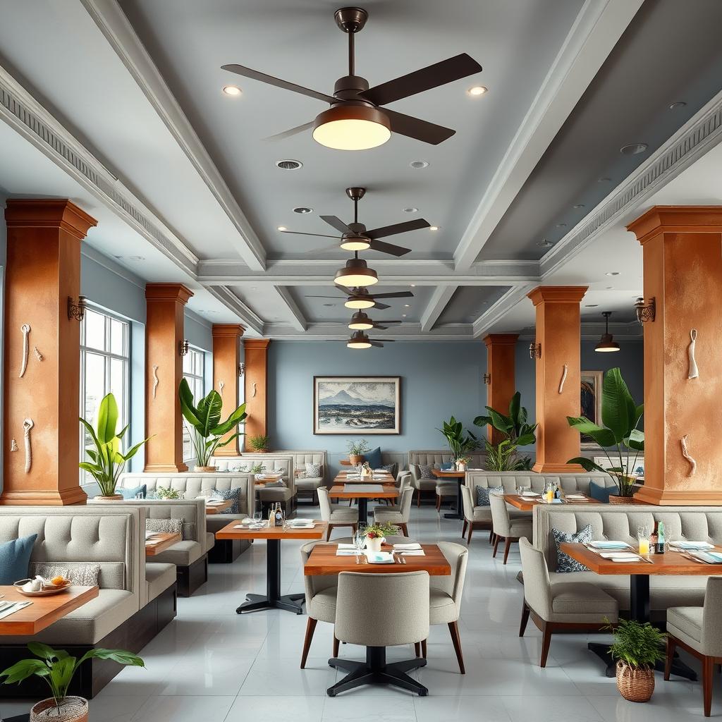 Charming Seafood Restaurant Interior