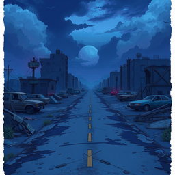A post-apocalyptic landscape inspired by the animation 'Arcane', rendered in a realistic art style