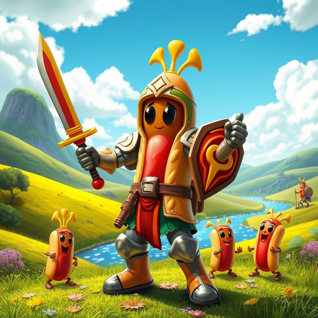Meet the Glizzy Warrior: The Hero of Hot Dogs!