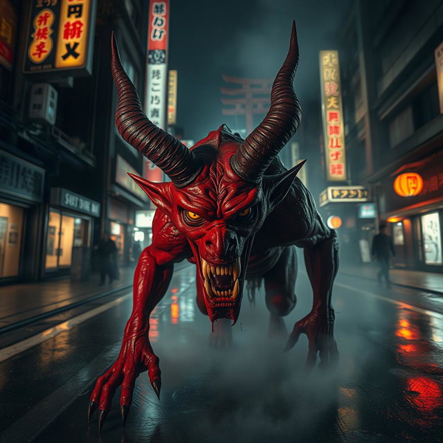 Unleash the Chaos: Humanoid Devil in Tokyo