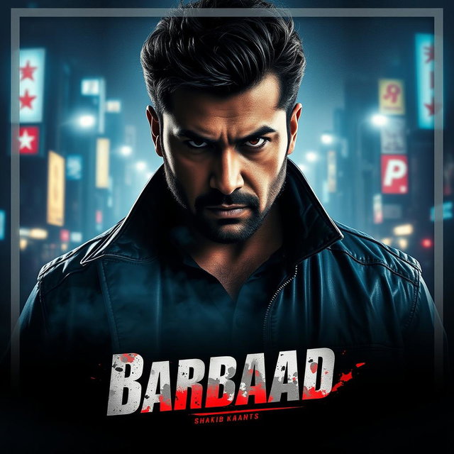 Barbaad | Intense Movie Poster Featuring Shakib Khan