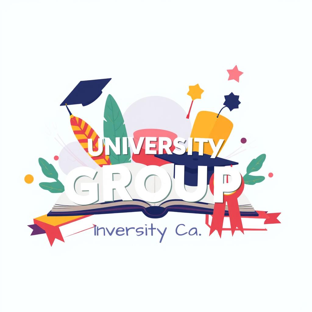 A visually appealing profile design for a university group, focusing on the theme of education and community