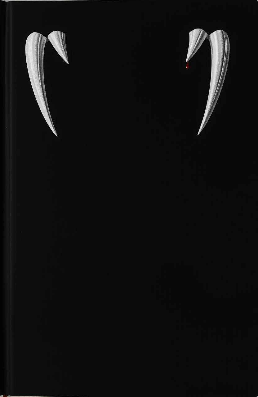 A striking black cover featuring sharp, white vampire fangs positioned at the top and bottom