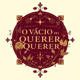 A classic style book cover for 'O VÍCIO DO QUERER', incorporating elements inspired by scientific studies