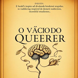 A classic style book cover for 'O VÍCIO DO QUERER', inspired by scientific studies
