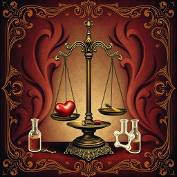A classic style book cover depicting scientific studies focused on desire and its potential for addiction