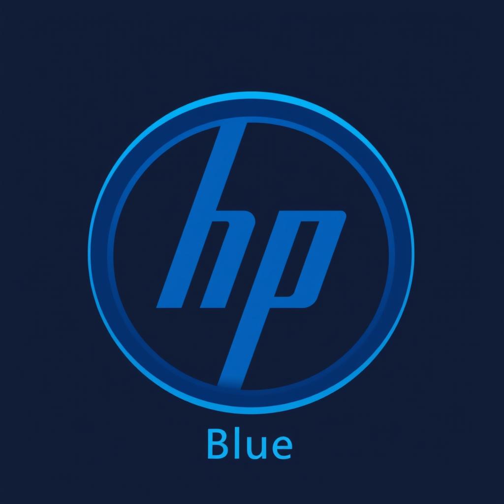 A logo design featuring the letters 'HP' placed inside a circle