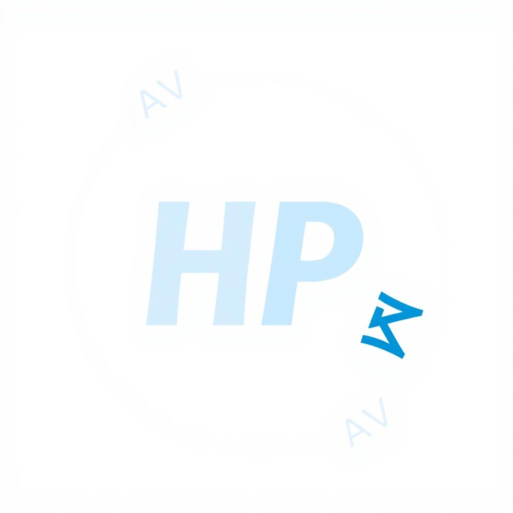 A logo design featuring the letters 'HP' placed prominently within a circular shape