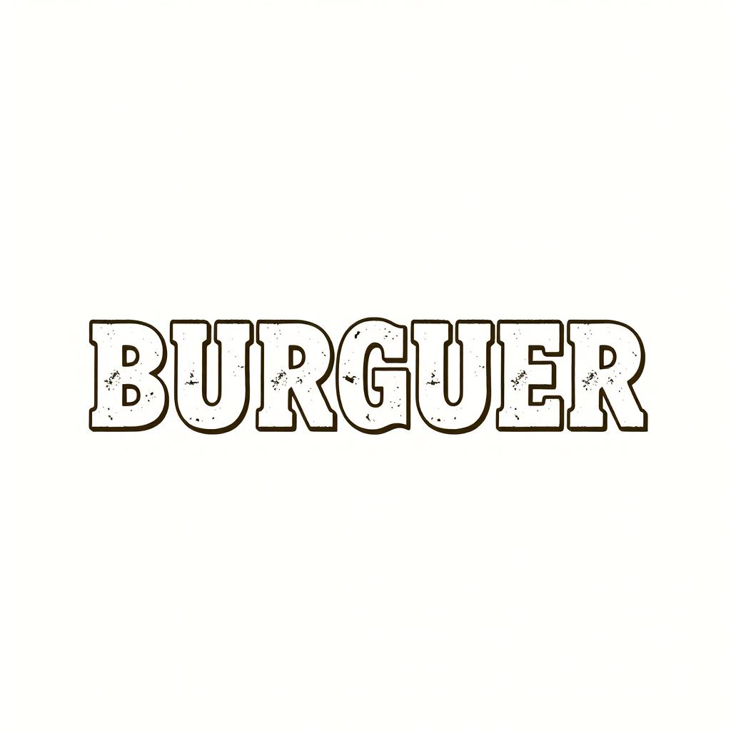 Change the word 'hunter' to 'BURGUER' using the same font