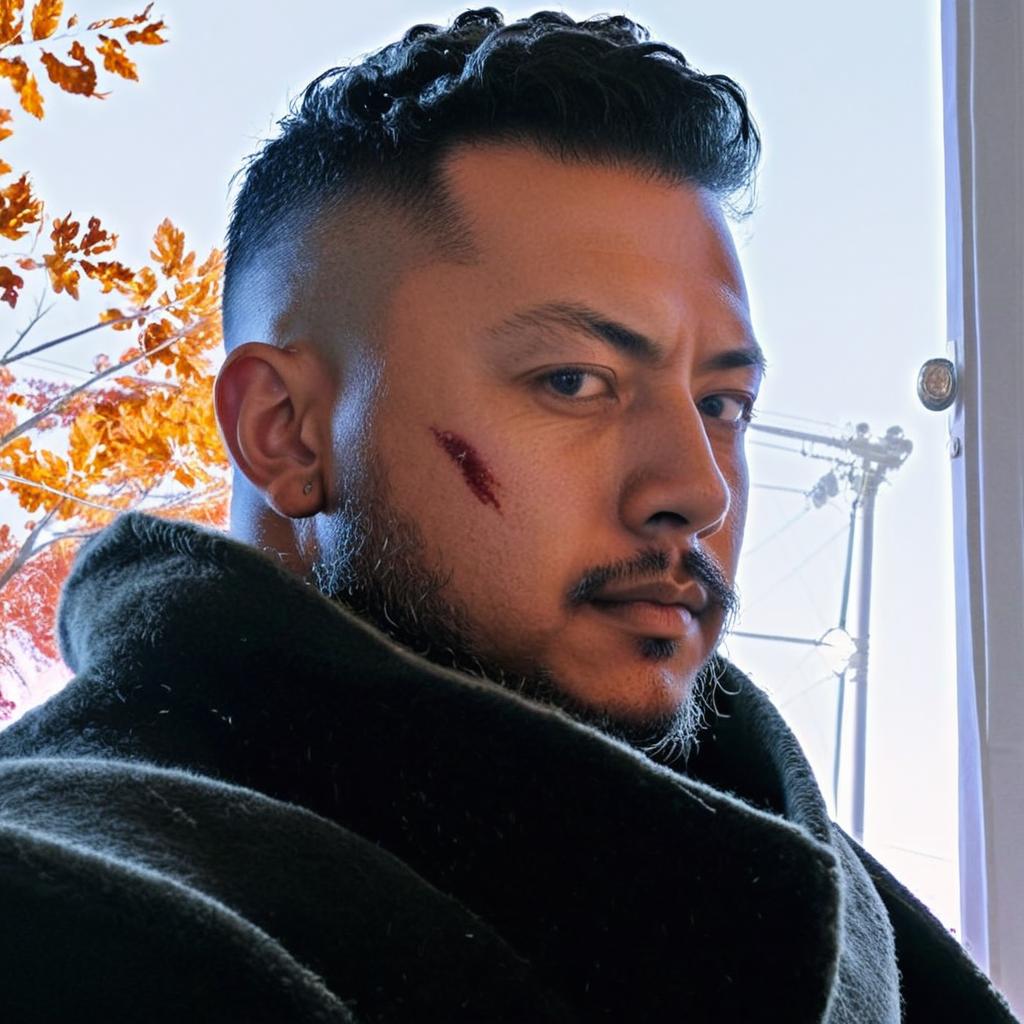 Raw Edge: Intriguing Selfie by the Window