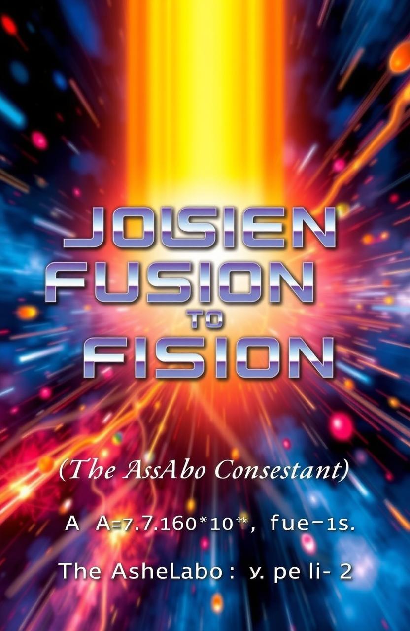 A book cover featuring the title 'Journey from Fusion to Fission' in bold, futuristic font at the top