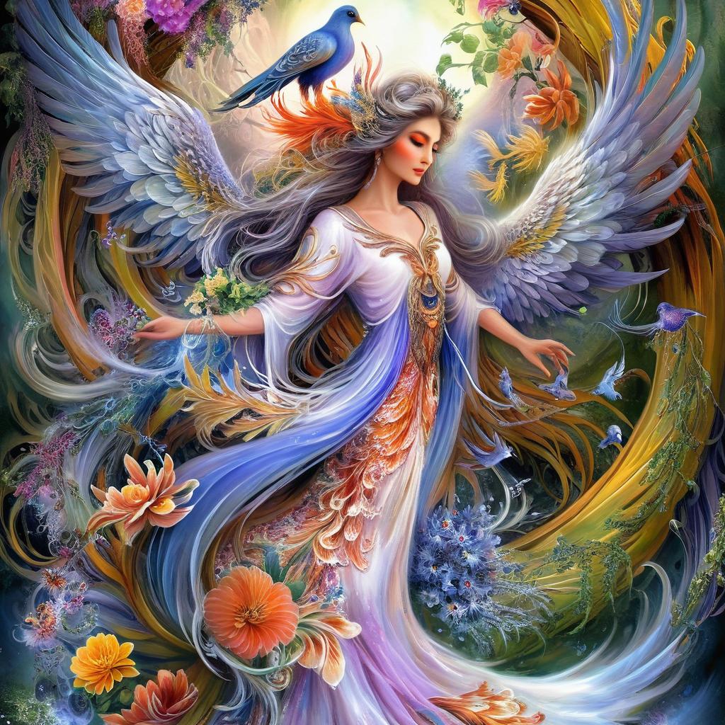 Enchanting Angelic Fairy with Ethereal Wings