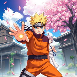 A highly detailed illustration featuring characters from Naruto Shippuden