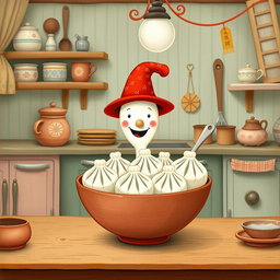 In a whimsical fairy tale kitchen, Mr