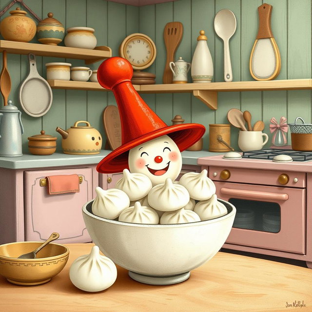 In a whimsical fairy tale kitchen, Mr