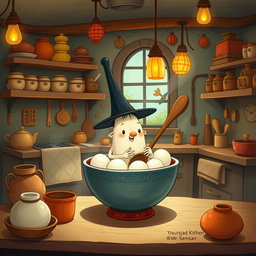 In a whimsical fairy tale kitchen, Mr