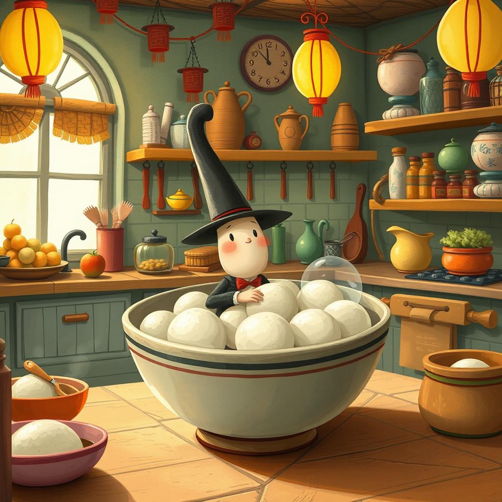 In a whimsical fairy tale kitchen, Mr