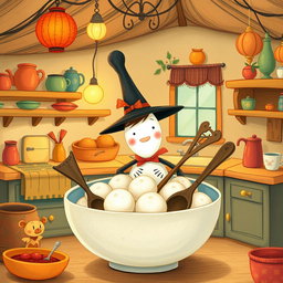In a whimsical fairy tale kitchen, Mr