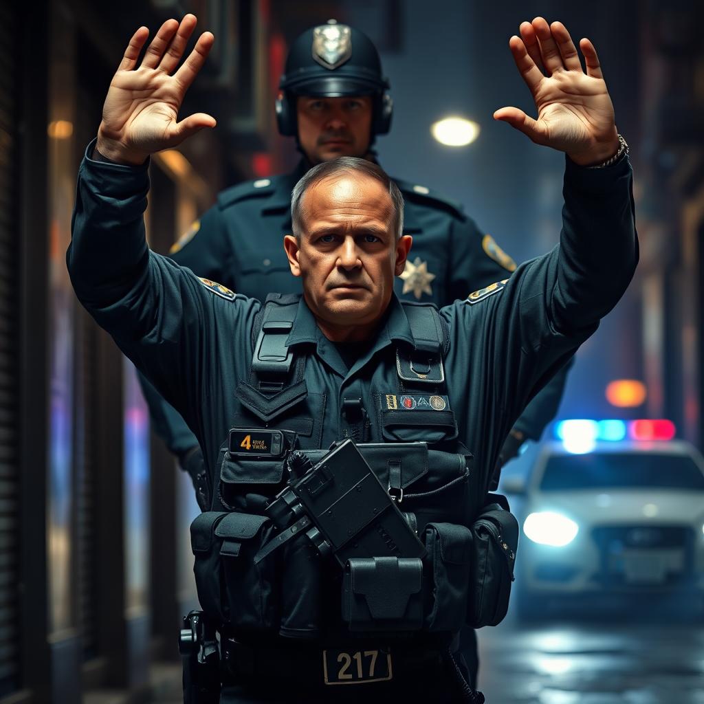 Tension Unleashed: Tactical Police Surrender