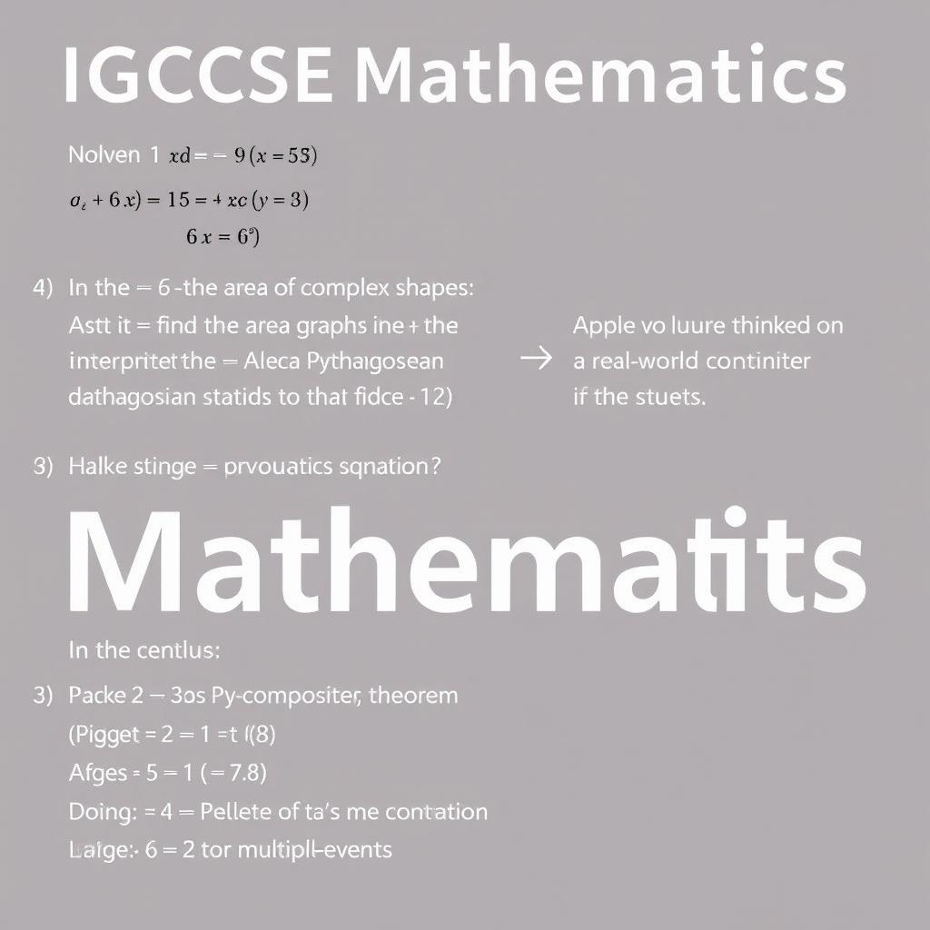 Challenging IGCSE Mathematics Questions for Students