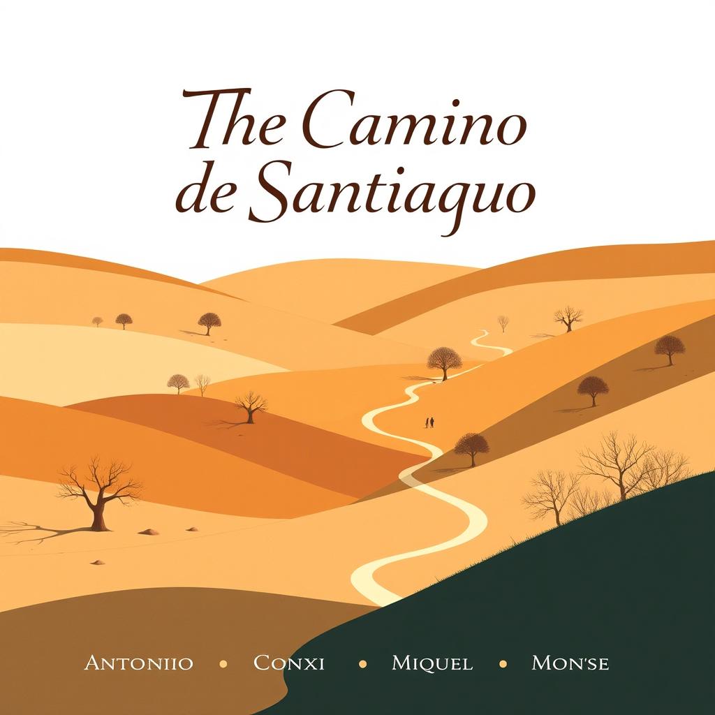 A minimalist movie poster design for 'The Camino de Santiago'