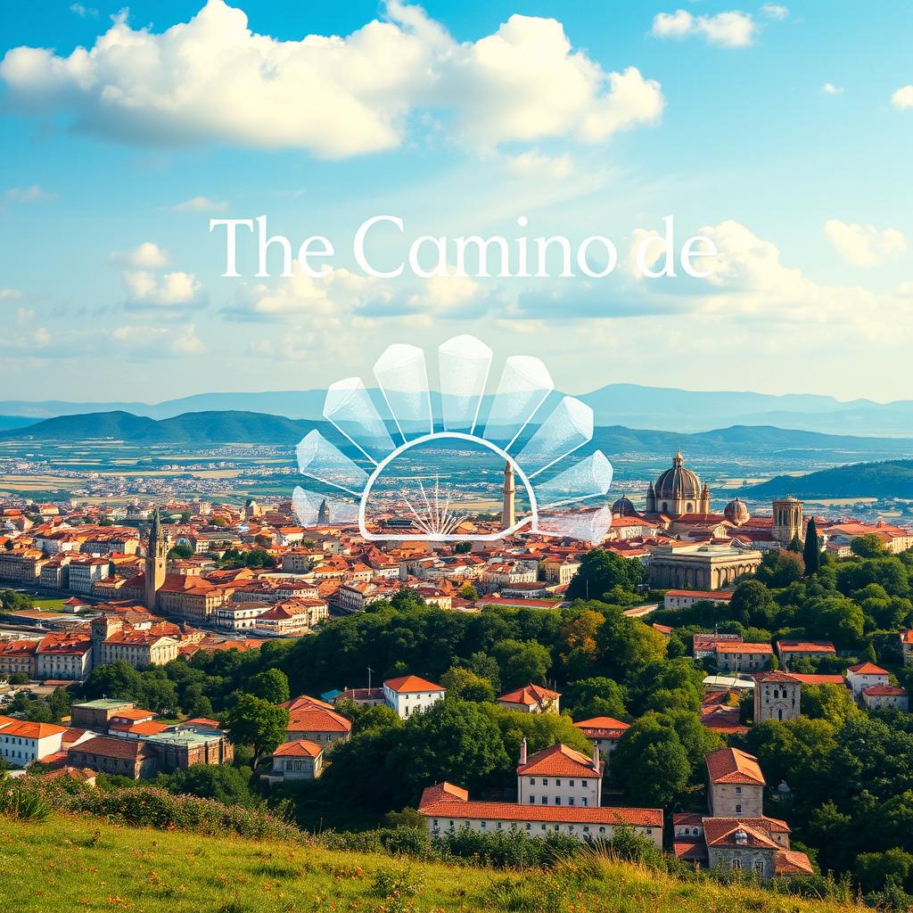 A realistic film poster for 'The Camino de Santiago'