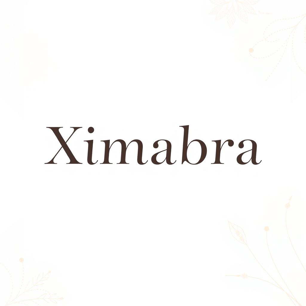 A stylish and elegant banner for a women's clothing store featuring the word 'Ximabra' prominently displayed in an attractive font