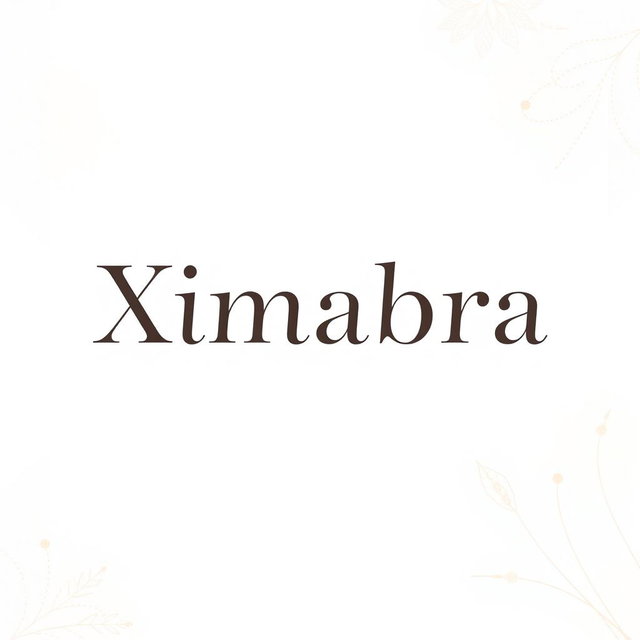 A stylish and elegant banner for a women's clothing store featuring the word 'Ximabra' prominently displayed in an attractive font