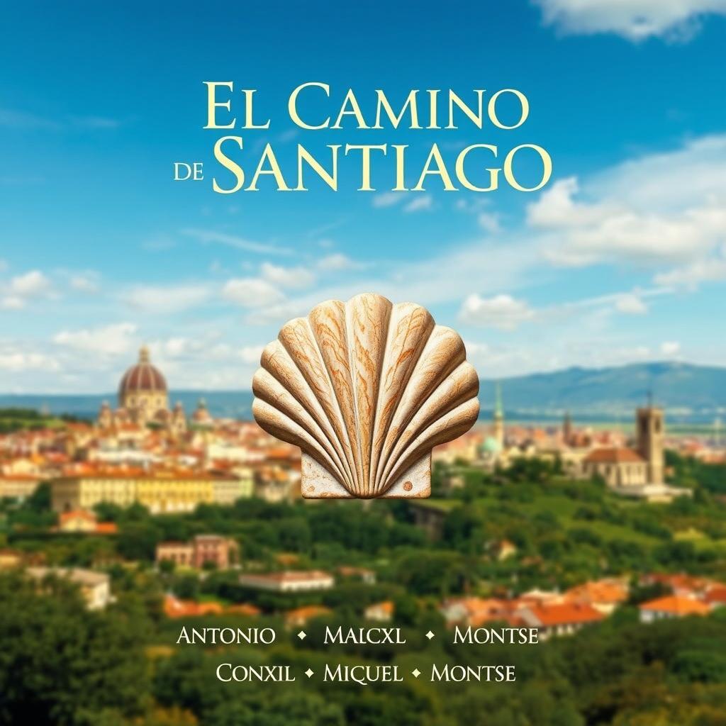 A realistic film poster for 'El Camino de Santiago'