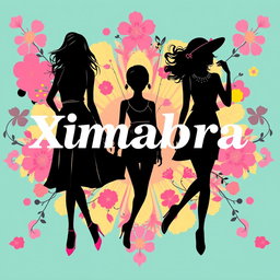 A vibrant and colorful banner for an online women's clothing store featuring the word 'Ximabra' prominently