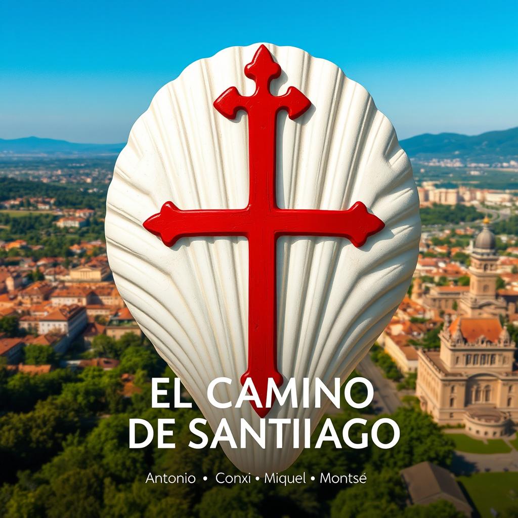 A realistic movie poster for a film titled "El Camino de Santiago"