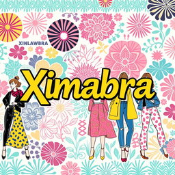 An attractive and vibrant online store banner for a women's clothing shop featuring the word 'Ximabra' prominently displayed in bold and stylish typography