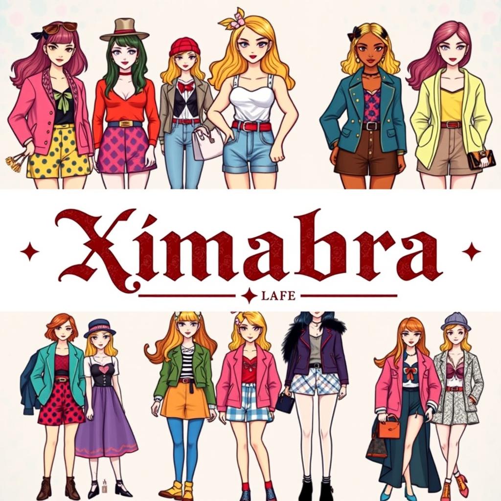 A vibrant and colorful banner for a women's online clothing store