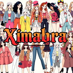 A vibrant and colorful banner for a women's online clothing store