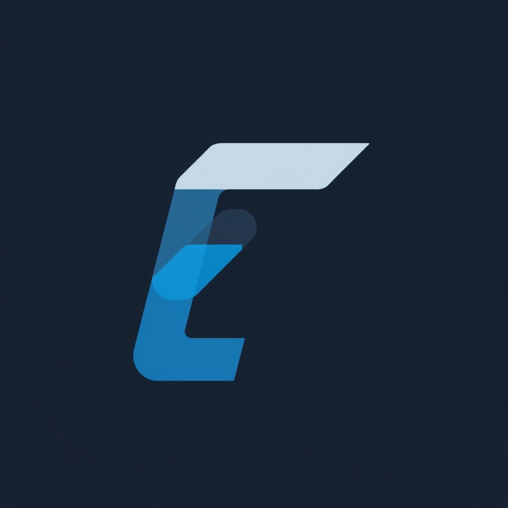 A modern and minimalist logo design featuring the letter 'T'