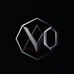 An abstract and geometric logo design for a niche perfume brand named 'Vetro'
