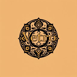 An ancestral-inspired logo for a niche perfume brand called 'Vetro'
