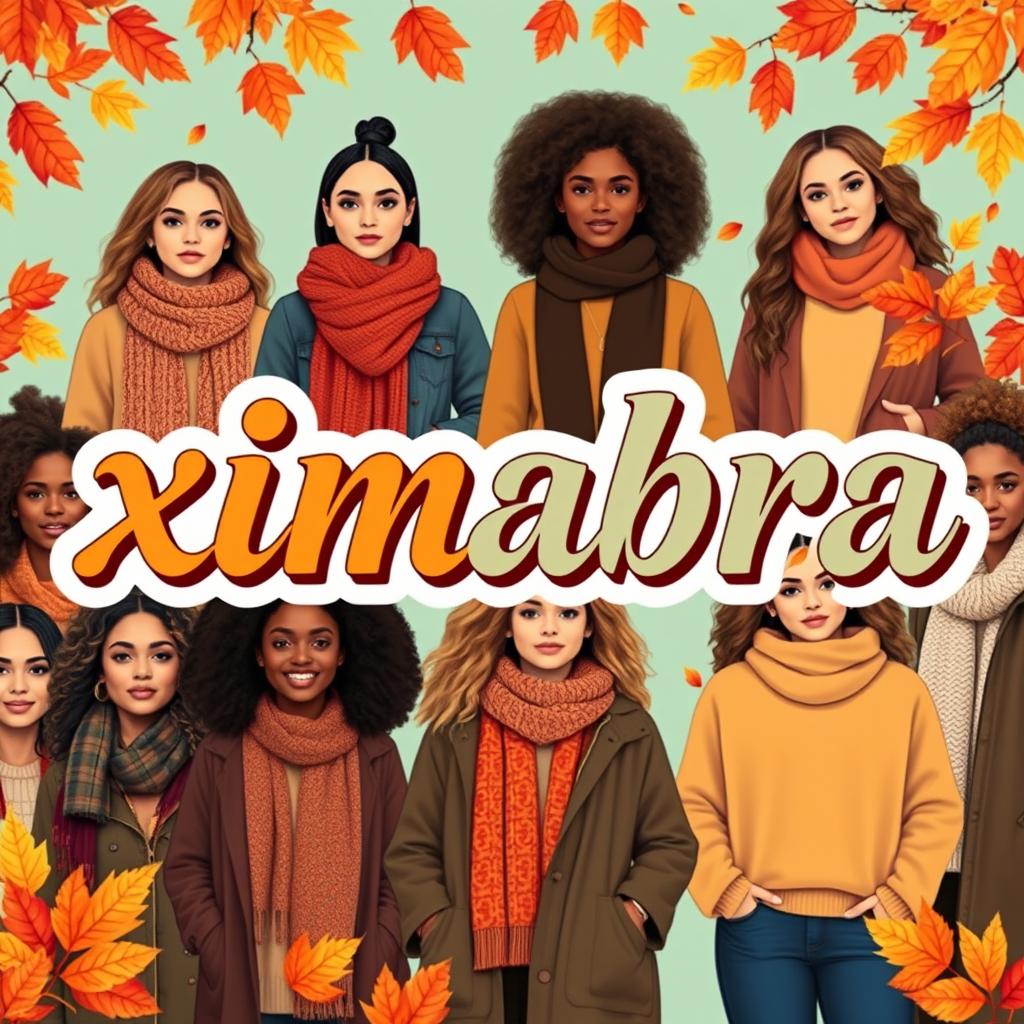 A vibrant online clothing store banner for women, measuring 1920x800 pixels, featuring the word 'ximabra' in Priscilla Script Regular font with a vintage colorful style