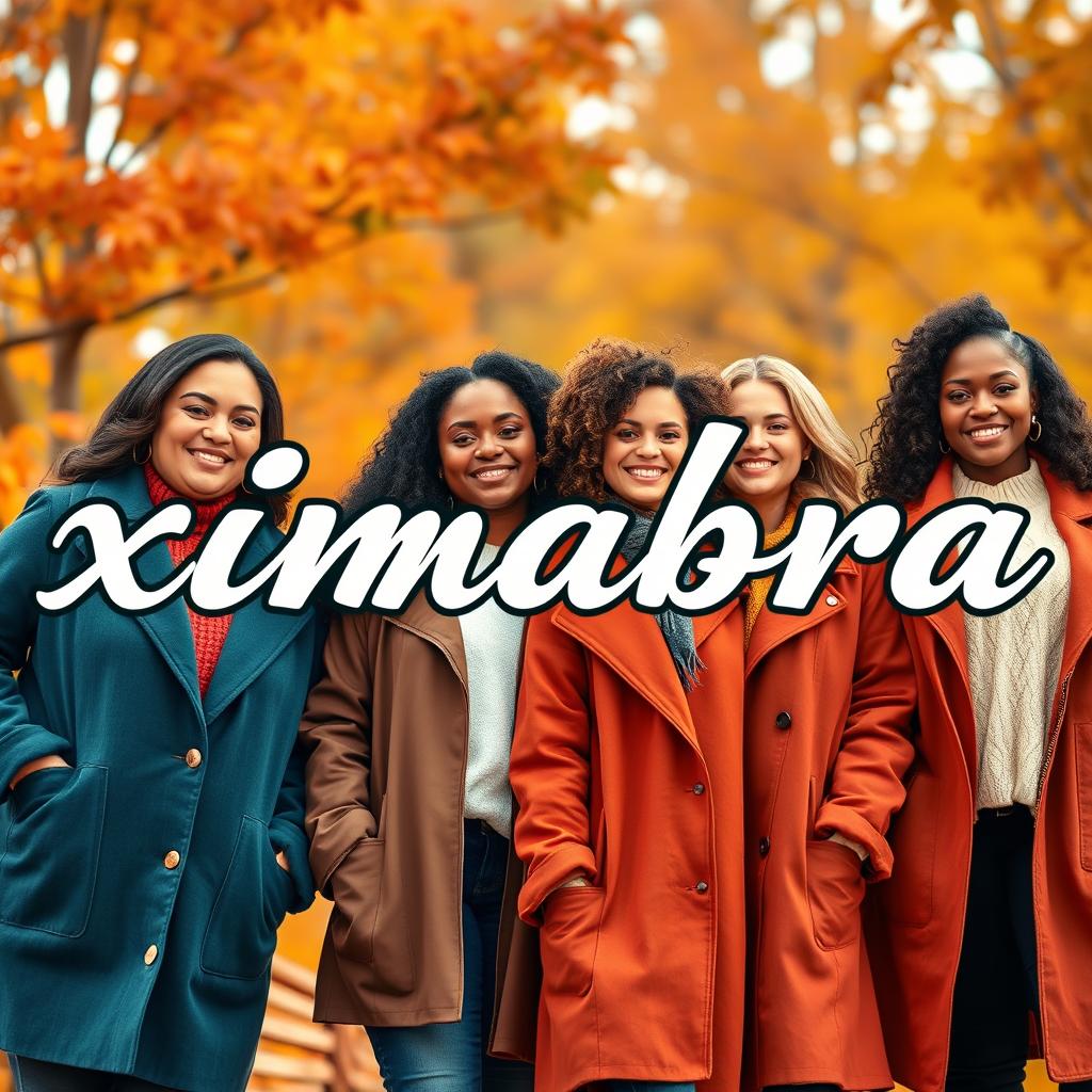 A vibrant online women's clothing store banner featuring the word 'ximabra' in Priscilla Script Regular font, with a vintage colorful style
