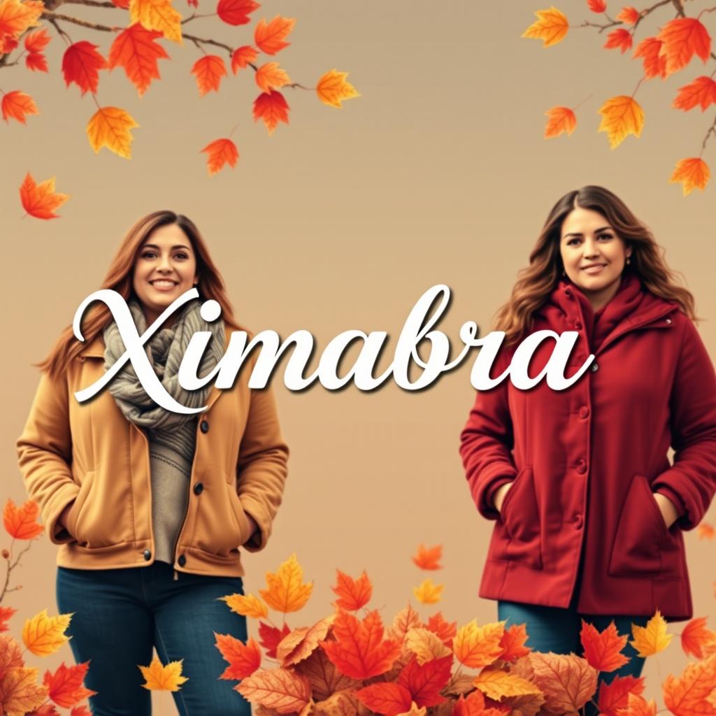 A vibrant and colorful banner for an online women's clothing store, featuring the brand name 'Ximabra' in Priscilla Script Regular vintage font