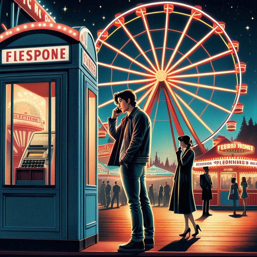Vibrant Amusement Park Scene: Fun Awaits!