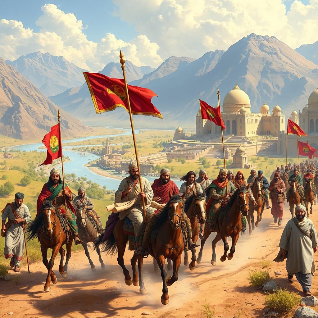 The royal courier service of the Achaemenid Empire, known for its advanced system of communication and transportation
