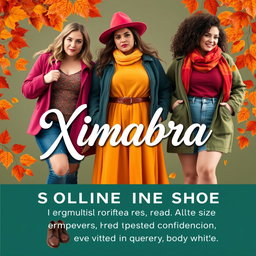 A vibrant online store banner for a women's clothing shop, sized 1920x800 pixels
