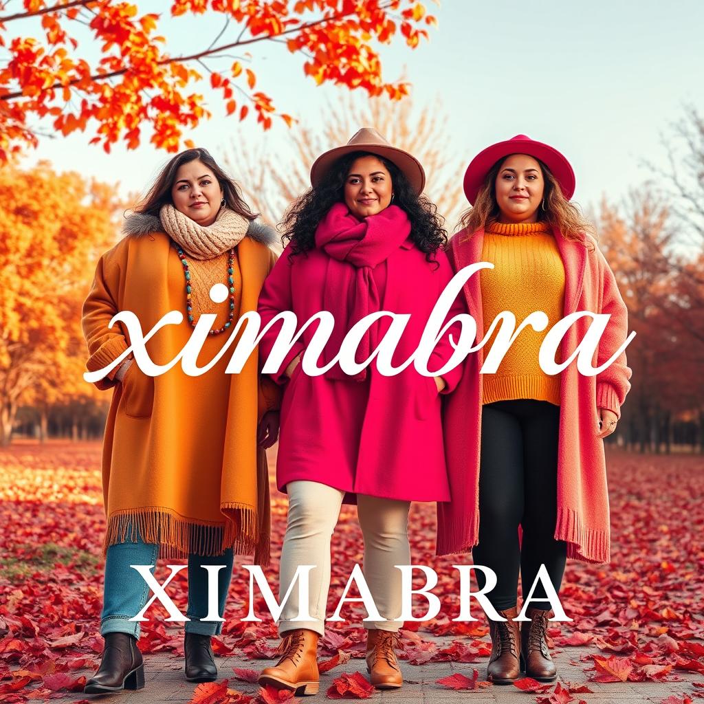 A vibrant online store banner for a women's clothing shop featuring the word 'XIMABRA' in Priscilla Script Regular vintage lettering