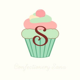 A charming logo design for a bakery that features a cupcake prominently at the center