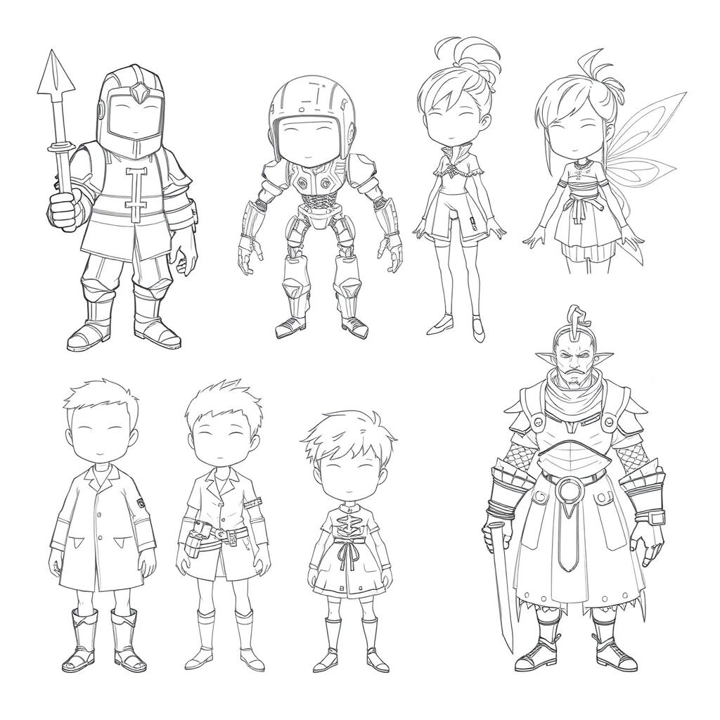 Unleash Your Imagination with Blank Character Sketches