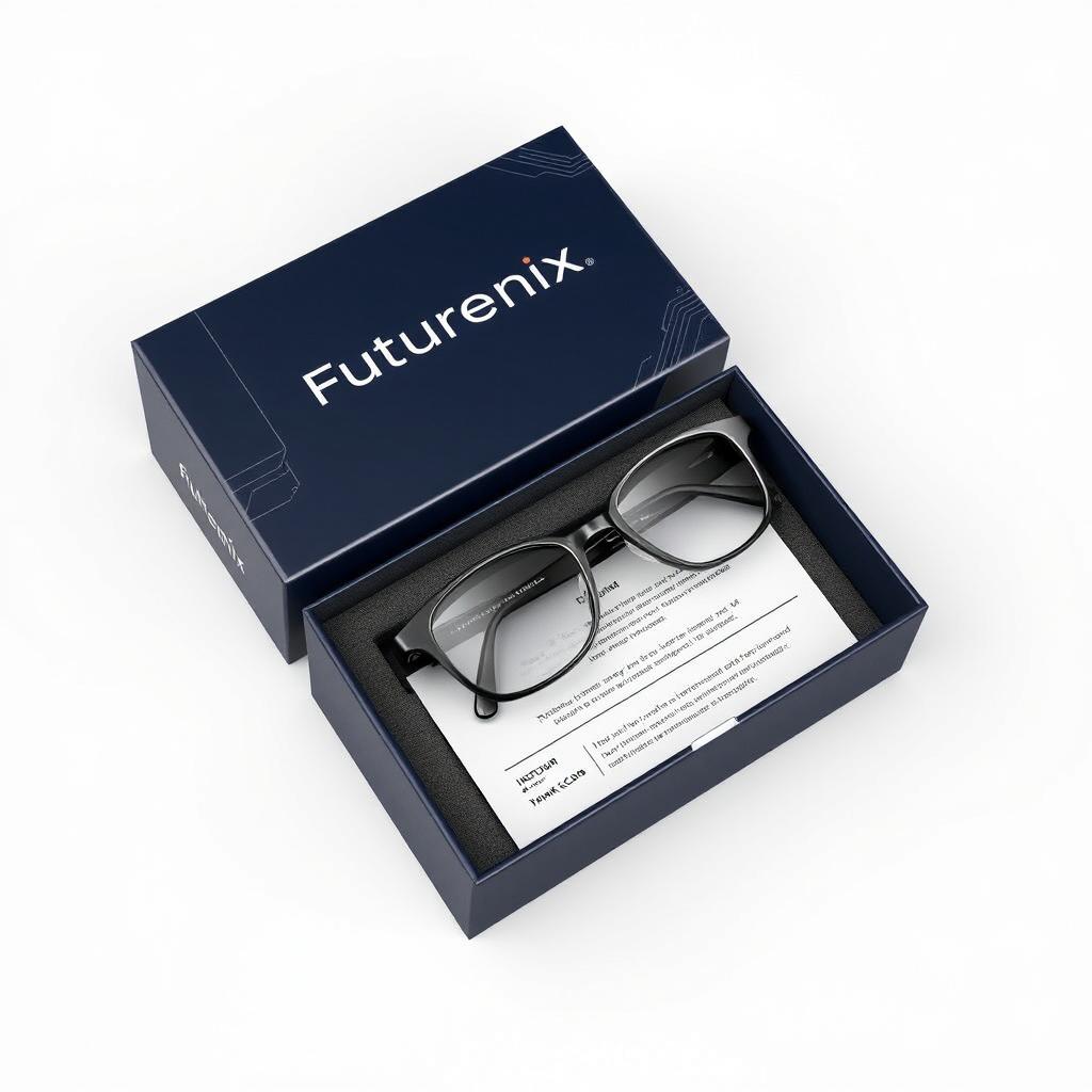 A robust and secure eyewear delivery package design for 'Futurenix', an eyewear technology company