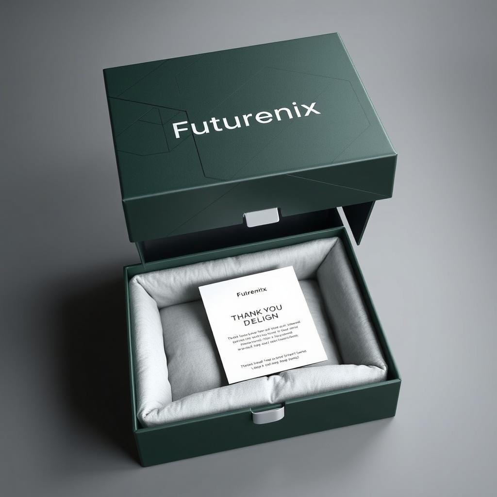 A stylish and functional delivery box designed for 'Futurenix'