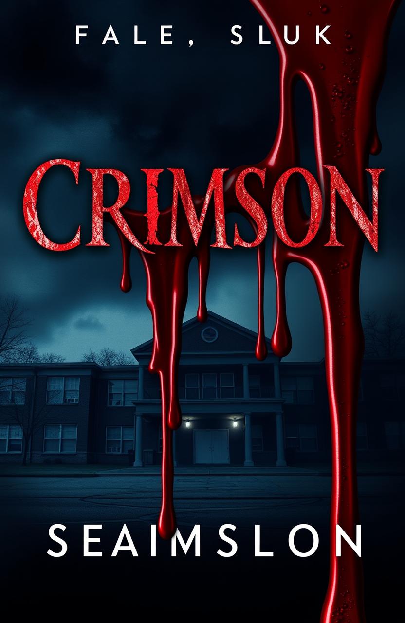 A horror book cover featuring ominous imagery