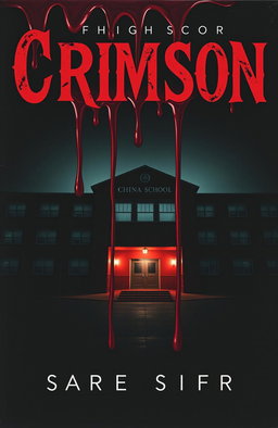 A horror book cover featuring ominous imagery